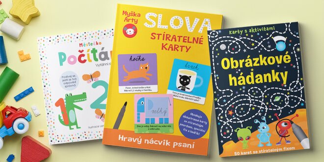 Naučné knížky a kartičky pro nejmenší i předškoláky