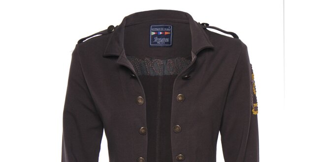 Dámský hnědý vojenský kabátek Giorgio di Mare