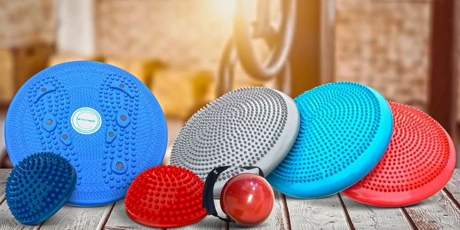 Masážní a balanční polštář i podložky na cvičení
