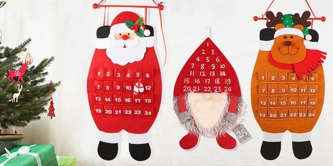 Adventní kalendáře: elfové, sob i Santa