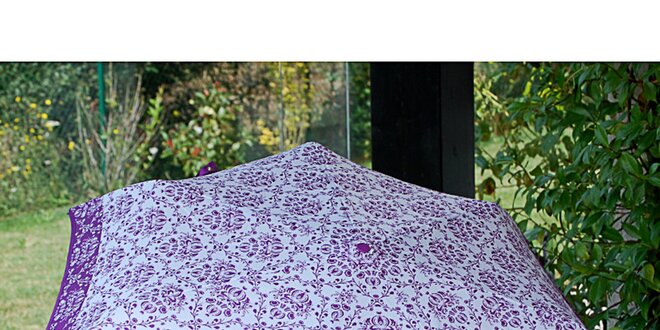 Dámský deštník se vzorem Alvarez Romanelli fialový
