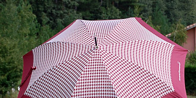 Dámský burgundy deštník s kohoutí stopou Alvarez Romanelli