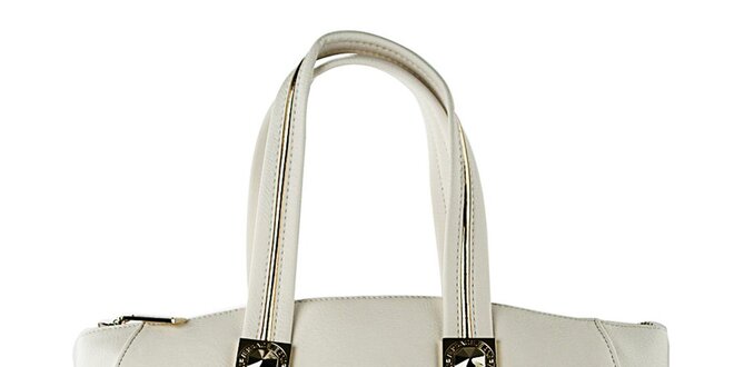 Dámská bílá kabelka s kovovými třásněmi Versace Jeans