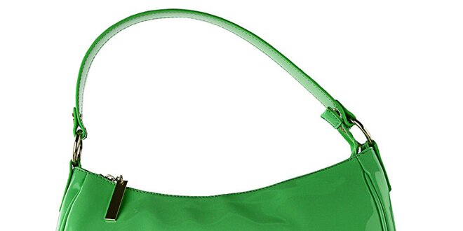Dámská zelená lakovaná kabelka Versace Jeans