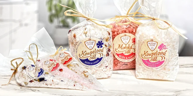 Himálajské a mořské soli pro domácí aroma lázeň