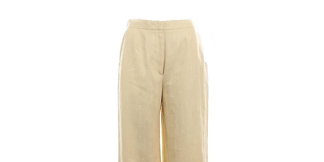 Dámské dlouhé žluté kalhoty Max Mara