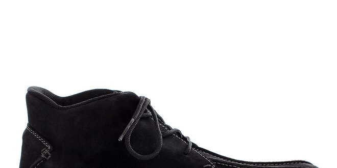 Pánské černé semišové kotníkové boty Levis