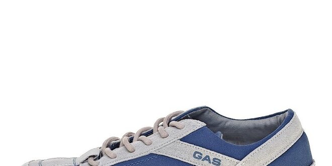 Pánské modré tenisky se semišovými detaily GAS