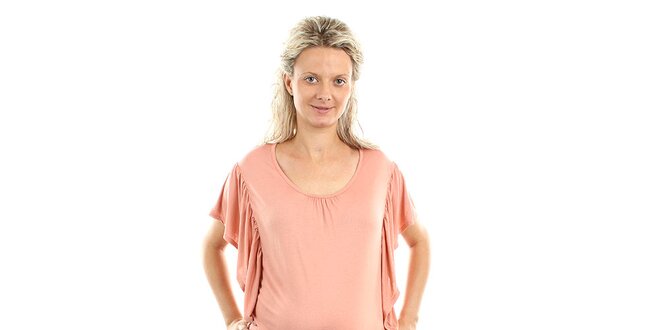 Dámské lososově růžové těhotenské šaty Next Maternity