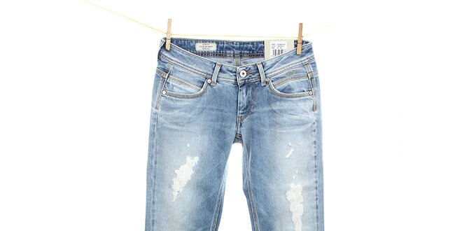 Dámské světle modré slim fit džíny Pepe Jeans