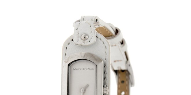 Dámské hodinky Marc O´Polo s bílým koženým řemínkem