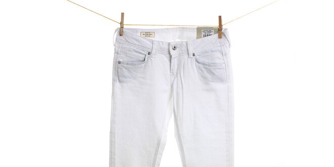 Dámské bílé slim fit džíny Pepe Jeans