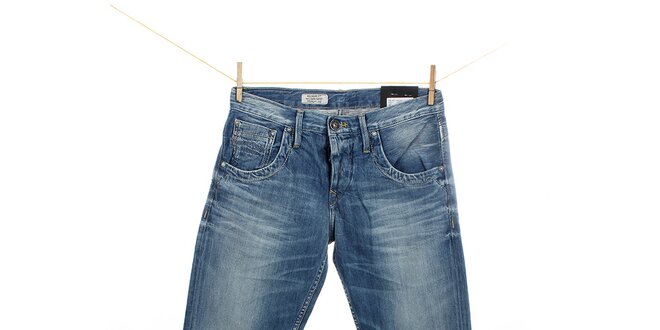 Pánské modré džíny s šisováním Pepe Jeans