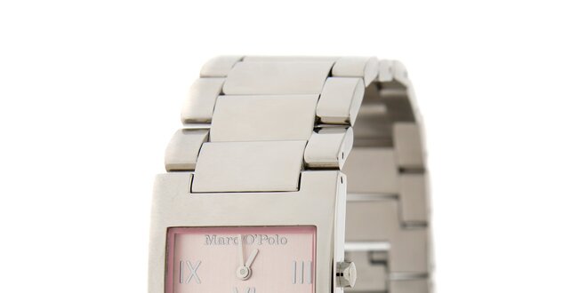 Dámské náramkové hodinky Marc O´Polo s růžovými detaily