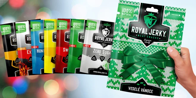 Vánoce s Royal Jerky: dárková balení sušeného masa