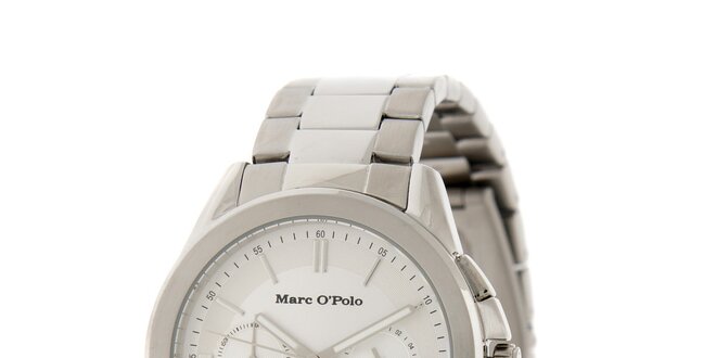 Pánské náramkové hodinky Marc O´Polo se stříbrným ciferníkem