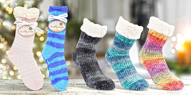 Extra hřejivé dámské ponožky i s vánočními vzory