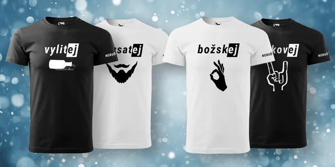 Pánská bavlněná trička od značky Nebuď nahej®