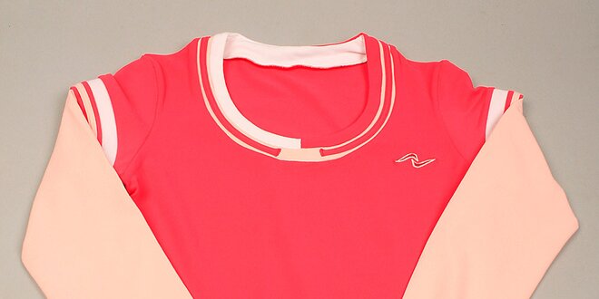 Dívčí růžové tričko s dlouhým rukávem Naffta