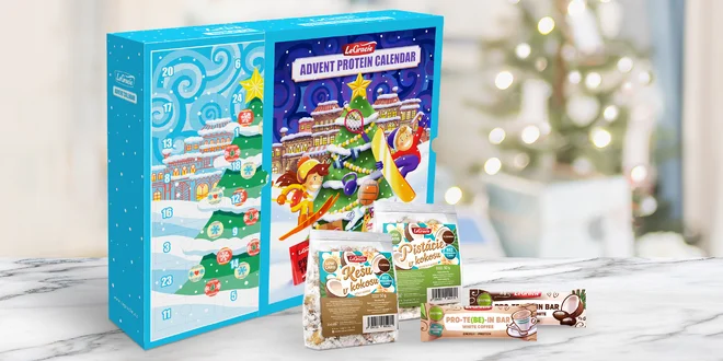 Adventní kalendář LeGracie s proteinovými dobrotami