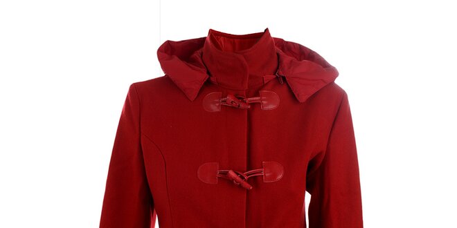 Dámský červený vlněný kabátek Phard