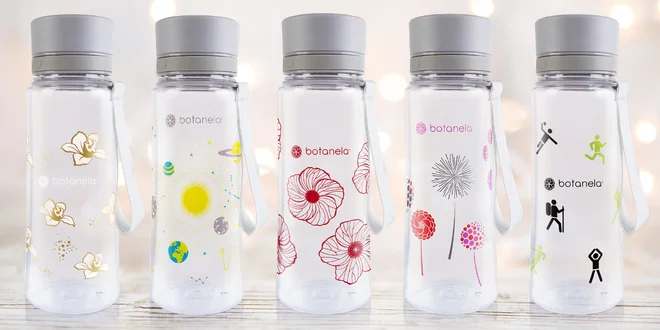 Lahev na pití Botanela o objemu 600 ml: 15 motivů
