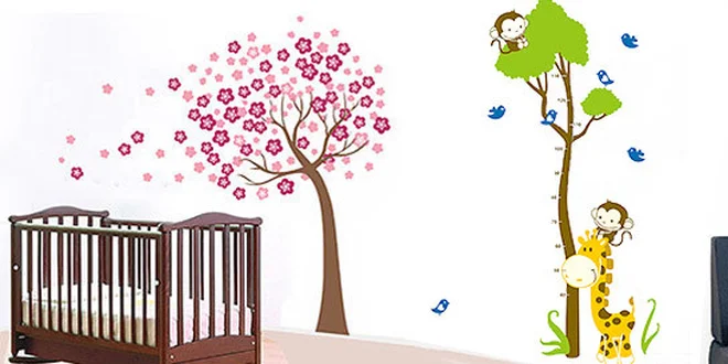 Velké dekorativní nálepky na zeď