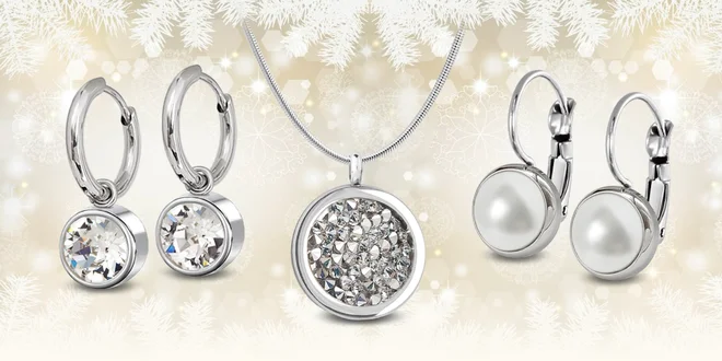Ocelové šperky s krystaly a perlami Swarovski®