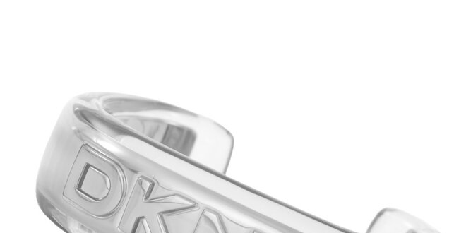 Dámský stříbrný náramek s logem DKNY