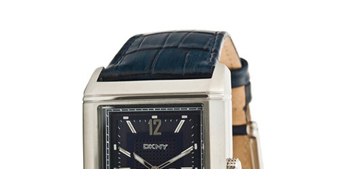 Pánské analogové hodinky s tmavě modrým náramkem DKNY
