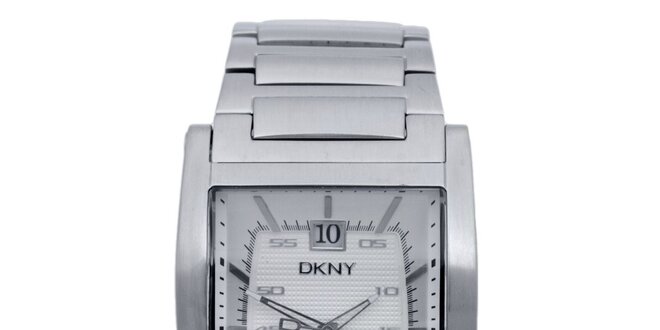 Dámské stříbrně tónované náramkové hodinky DKNY