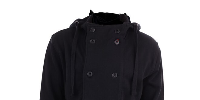 Pánská černá kabátová mikina s kapucí Timeout