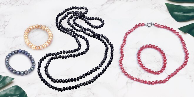 Náhrdelníky i náramky z pravých říčních perel