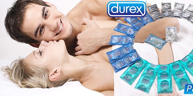 Velké balení kondomů Durex a Pasante
