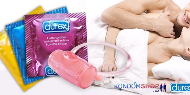 Valentýnský balíček kondomů Durex a Pasante