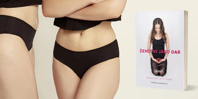 Menstruační kalhotky Snuggs a kniha Ženství jako dar