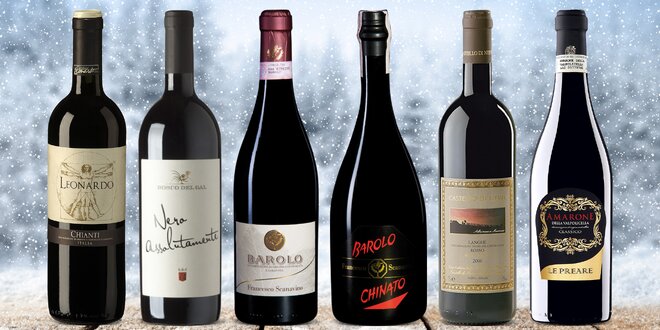 Italská červená vína: Toskánsko, Piemonte i Veneto