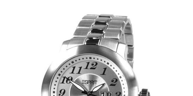 Pánské ocelové analogové hodinky s datumovkou Esprit