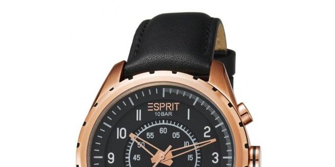 Pánské pozlacené analogové hodinky Esprit