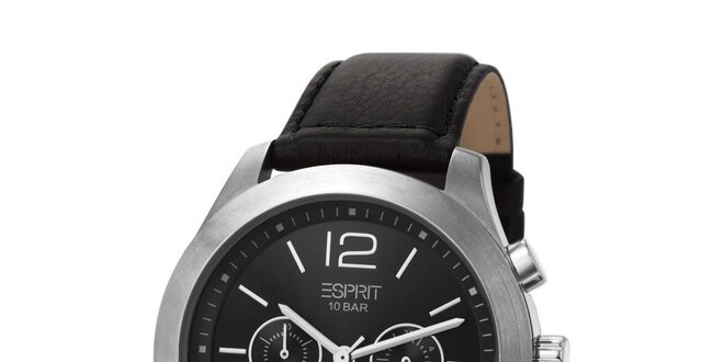Pánské hodinky s chronografem a černým ciferníkem Esprit