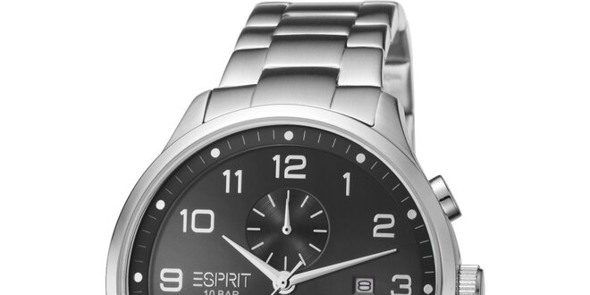 Pánské stříbrné hodinky Esprit s chronografem