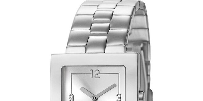 Dámské hodinky Esprit s hranatým ciferníkem ve stříbrné barvě