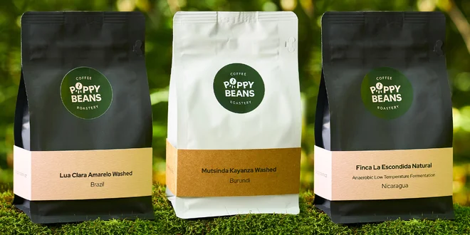 250 g pražené kávy: Etiopie, Kolumbie i Keňa