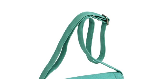 Dámská zelená kabelka přes rameno s visačkou Fuchsia