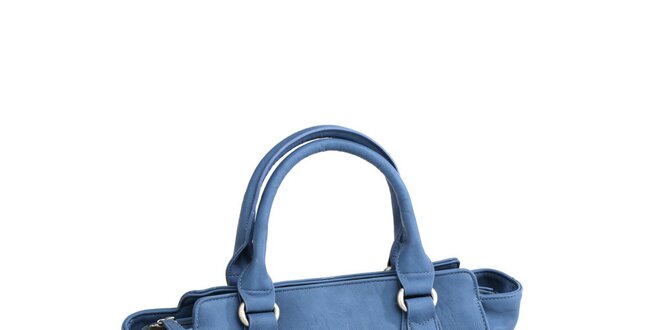 Dámská modrá kabelka s boční kapsičkou Fuchsia