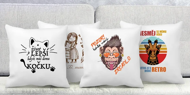 12 veselých polštářků pro radost i příjemné spaní