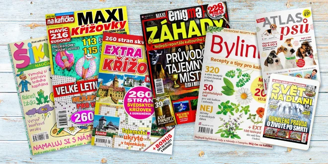 Obří balík zábavy: 6 časopisů + roční el. předplatné