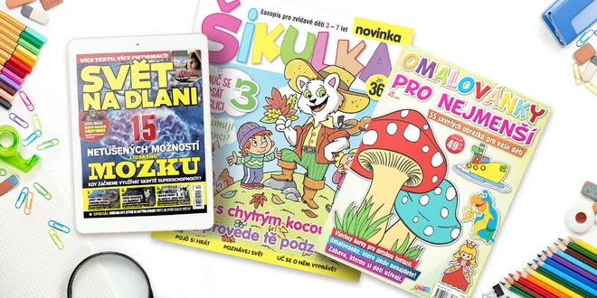 Předplatné časopisu Šikulka s omalovánkami a bonusem