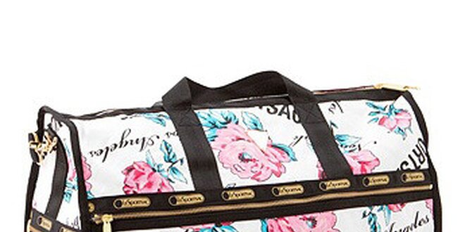 Malá cestovní taška s motivem růží