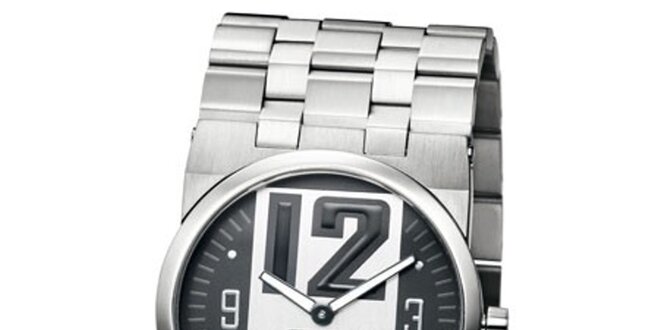 Pánské ocelově šedé hodinky Bruno Banani
